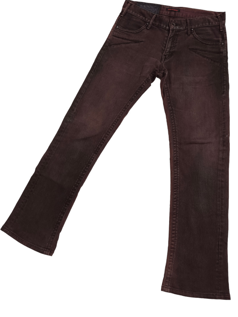 Made In Nippon Blue Way Minimalist Flare Denim - 1