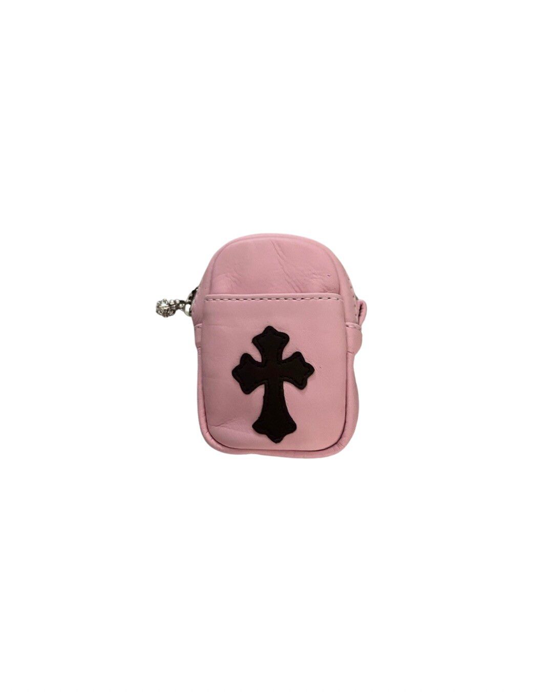 Leather cross patch AirPod case bag - 2