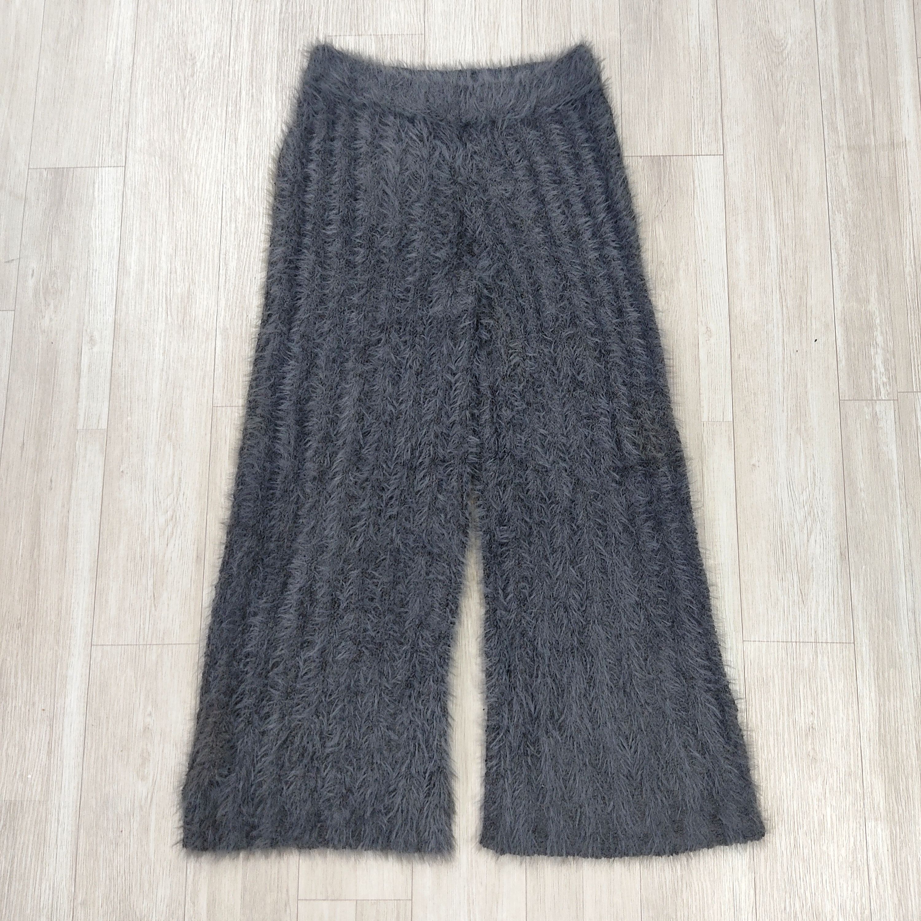 Japanese Brand - GELATO PIQUE Fluffy Mohair Fur Flare Pants - 4