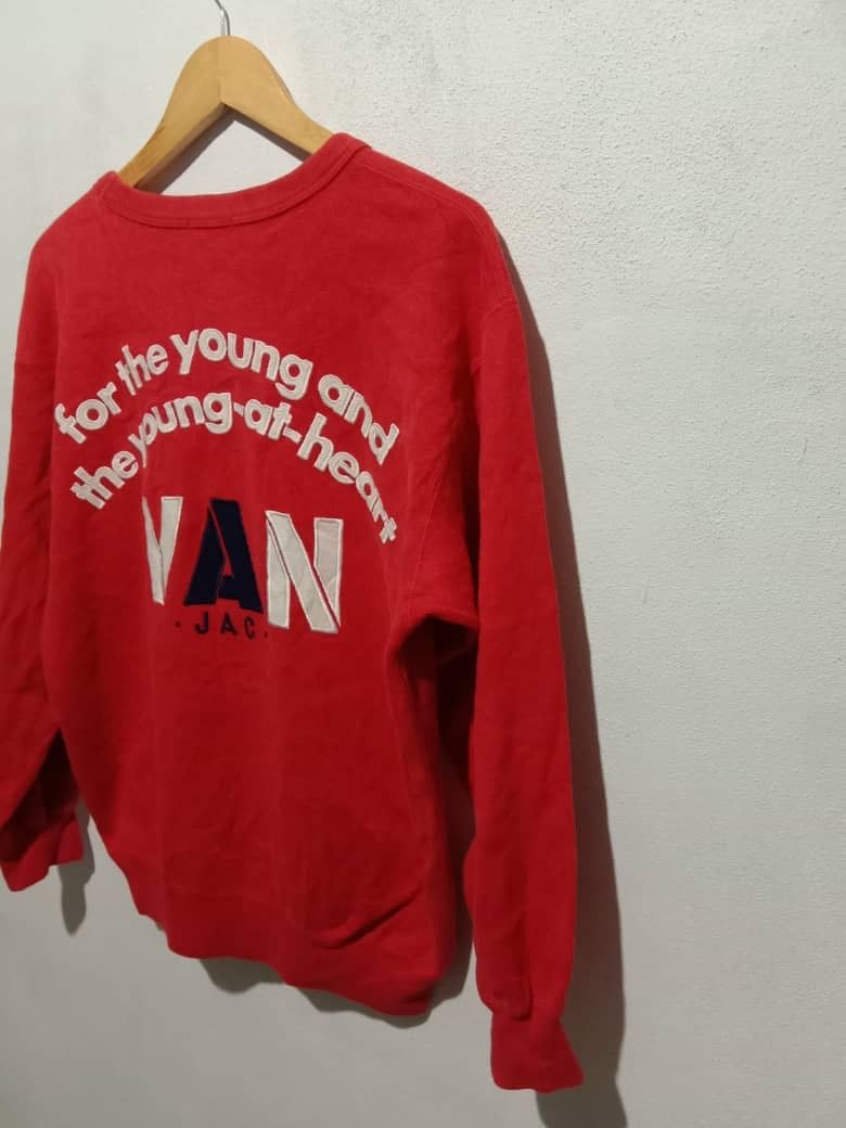 Vintage VAN JAC spellout Sweatshirt Made In Japan - 5kir - 4
