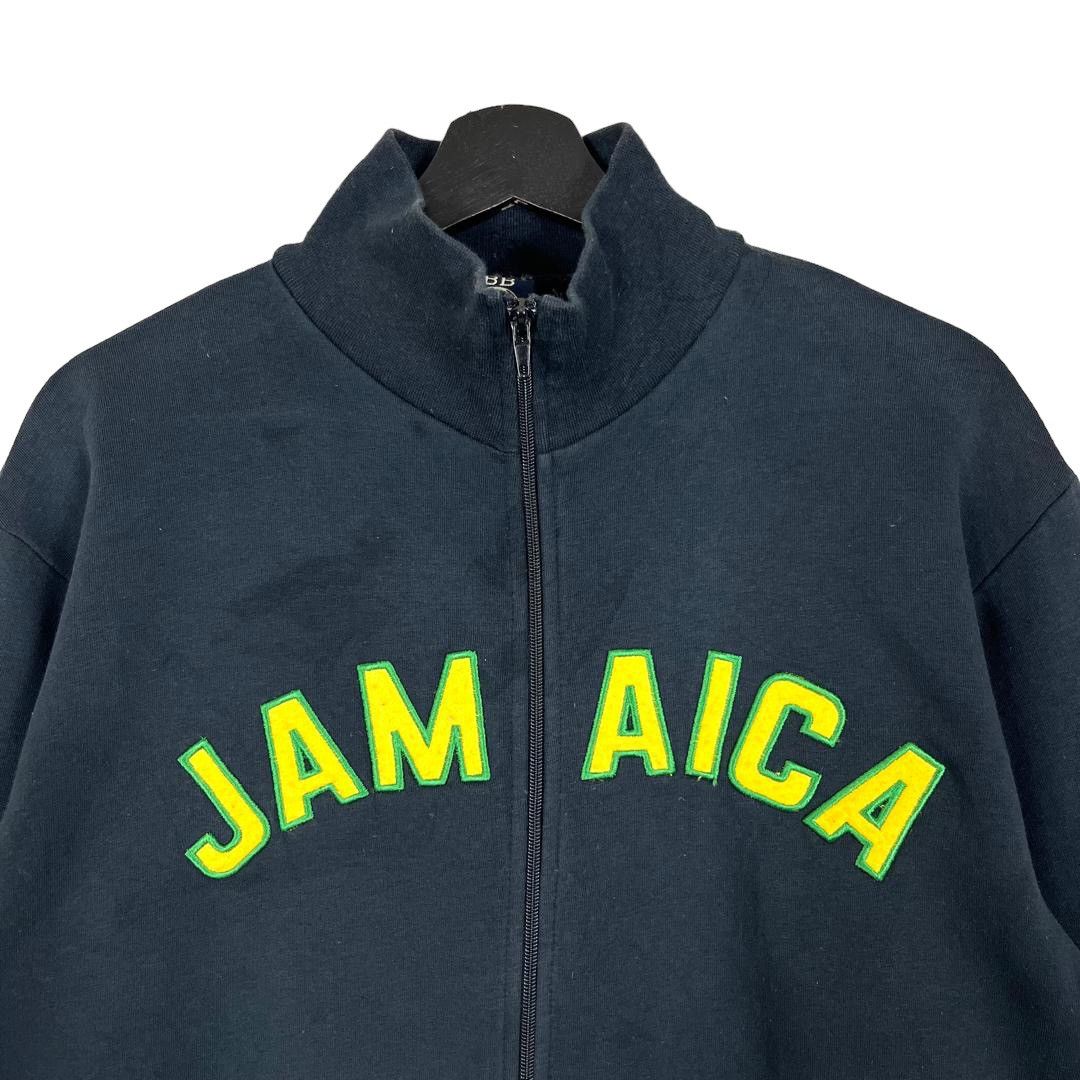 Vintage Jamaica Embroidery Soccer Track Jacket Size M - 3