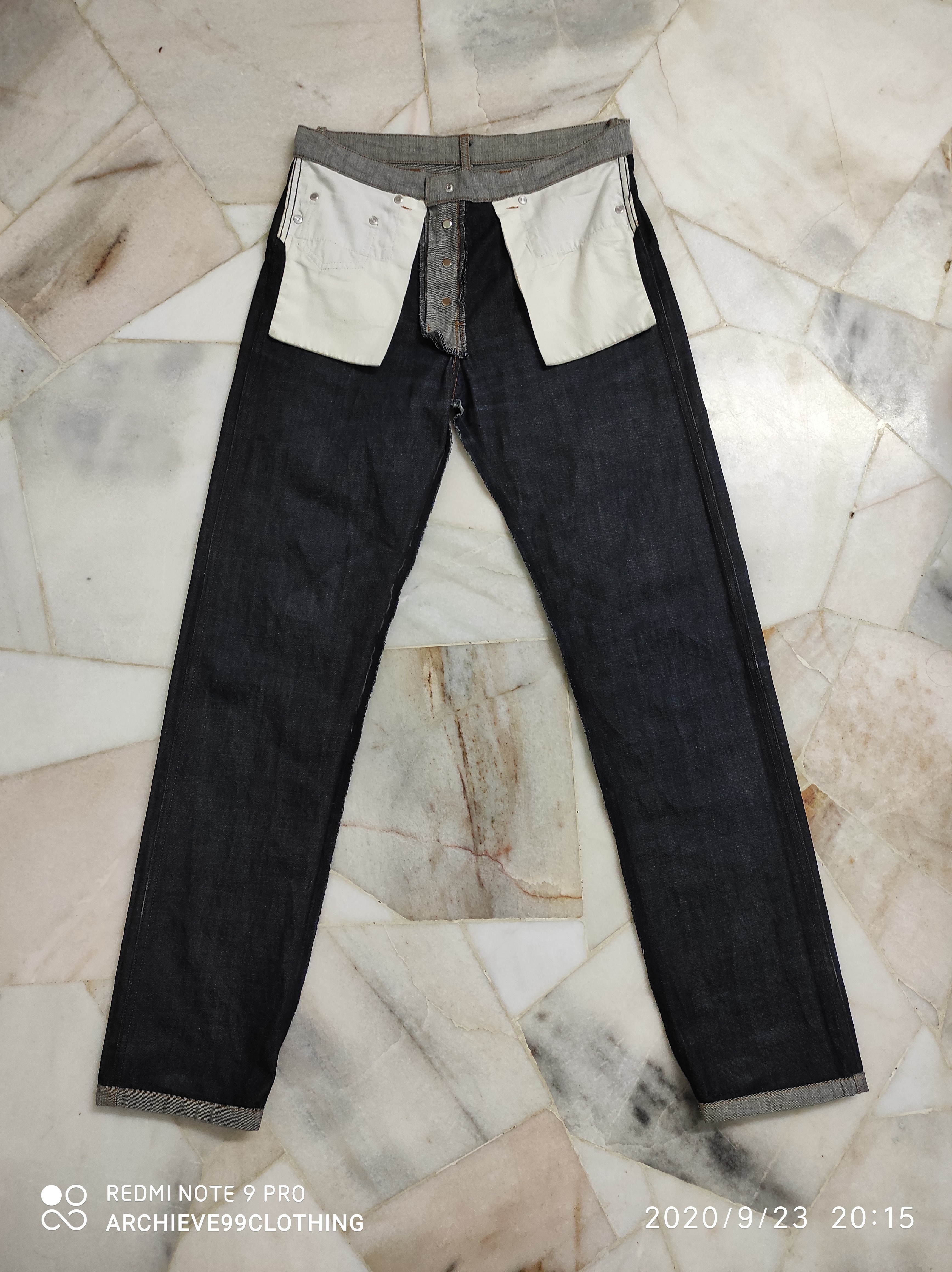 A.P.C Rue De Fleurus Paris ete 1990 Reverse Denim pants - 8