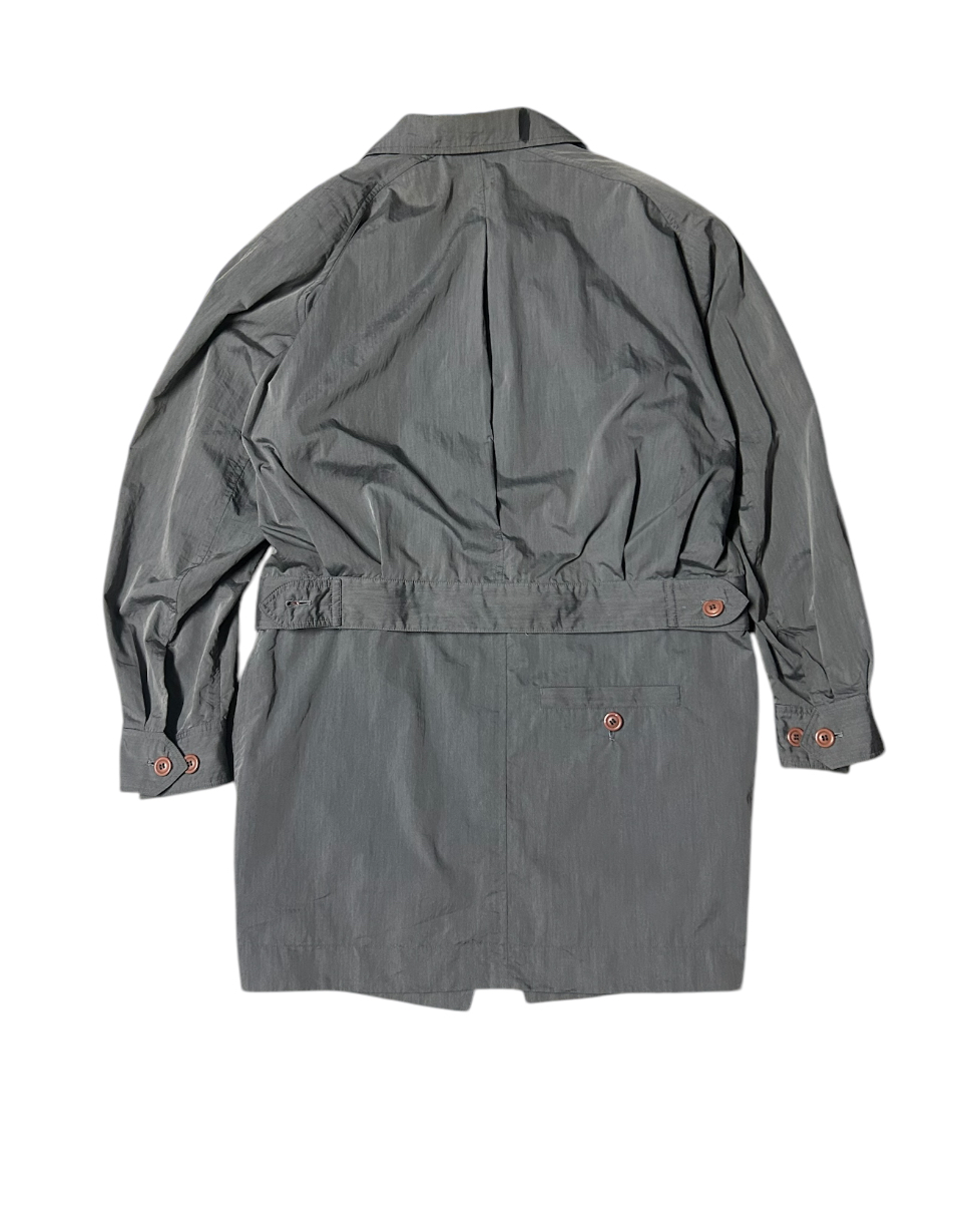 80s Issey Miyake long jacket detachable to bomber jacket - 5