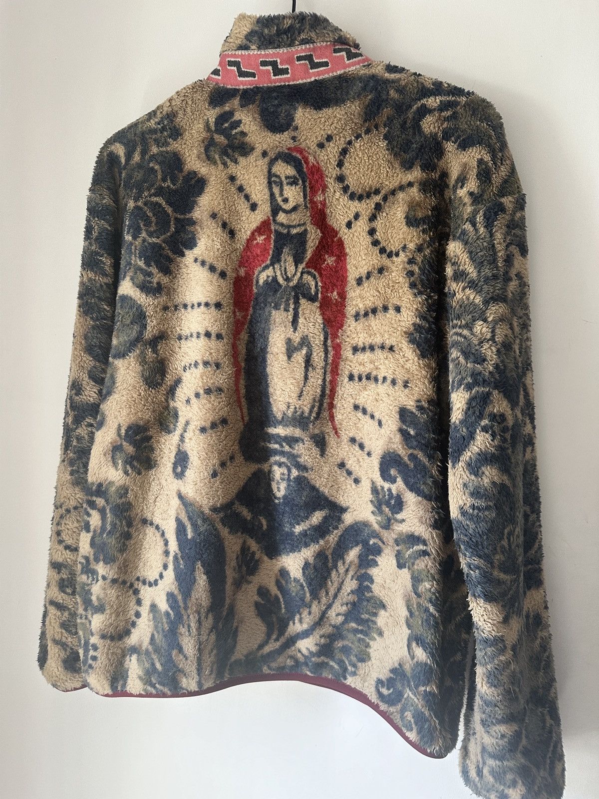 Kapital Jacquard-Trimmed Printed Virgin Mary Fleece Jacket - 5