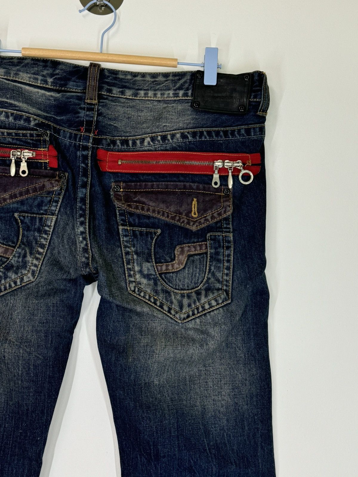 If Six Was Nine - Flare Zipper Pocket SEMANTIC DESIGN Boot Cut Denim - 10