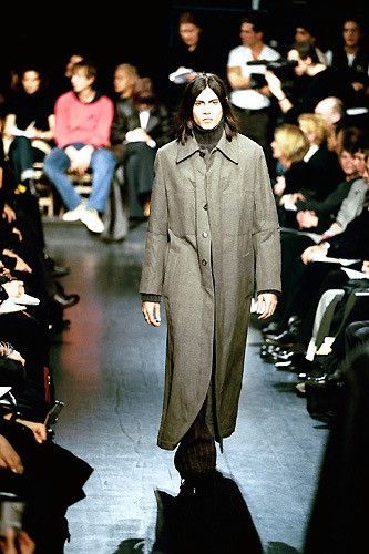 AW99 Floor-Length Wool Coat - 9