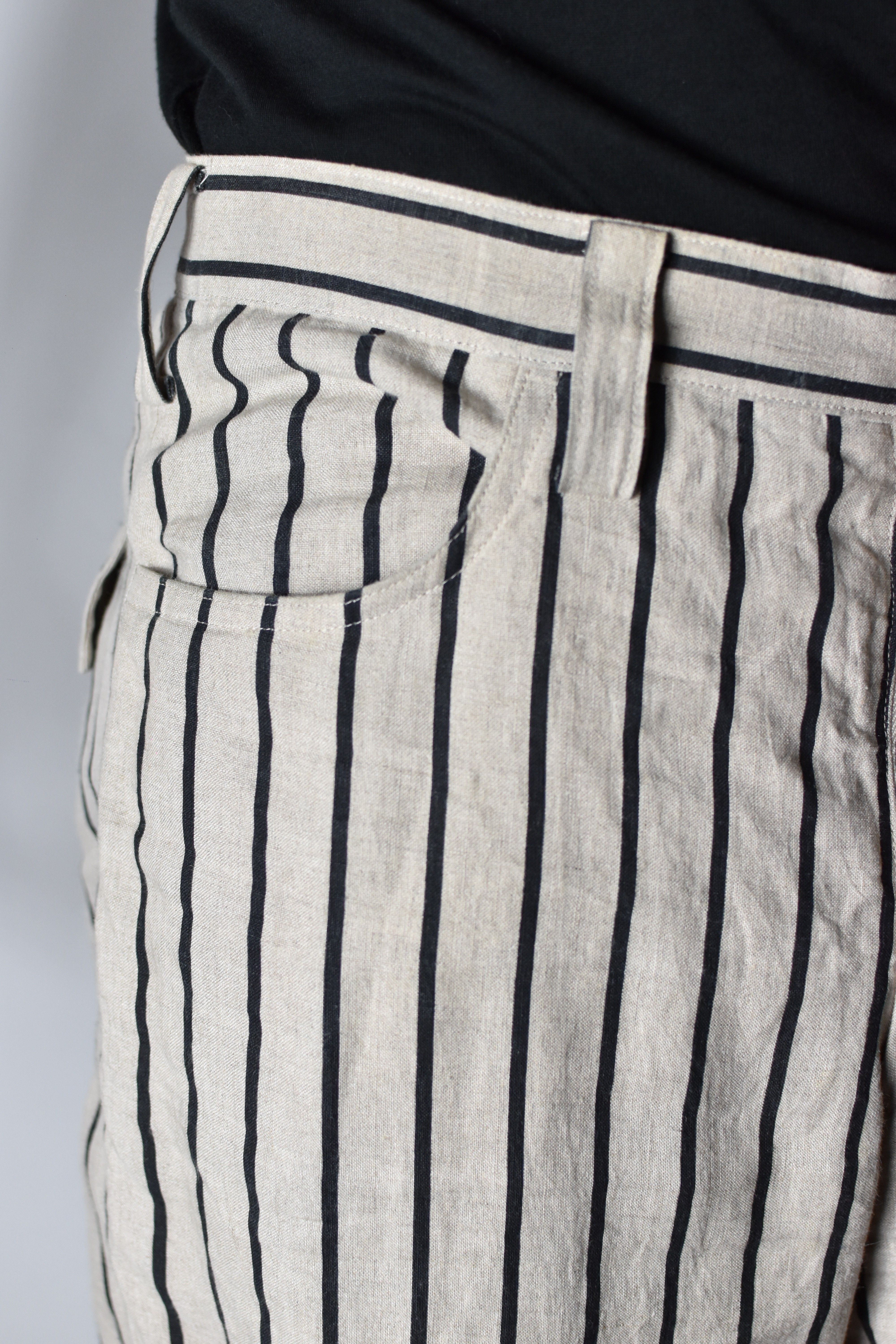 YYPH SS06 Striped Linen Pants - HR-P24-315 - 9
