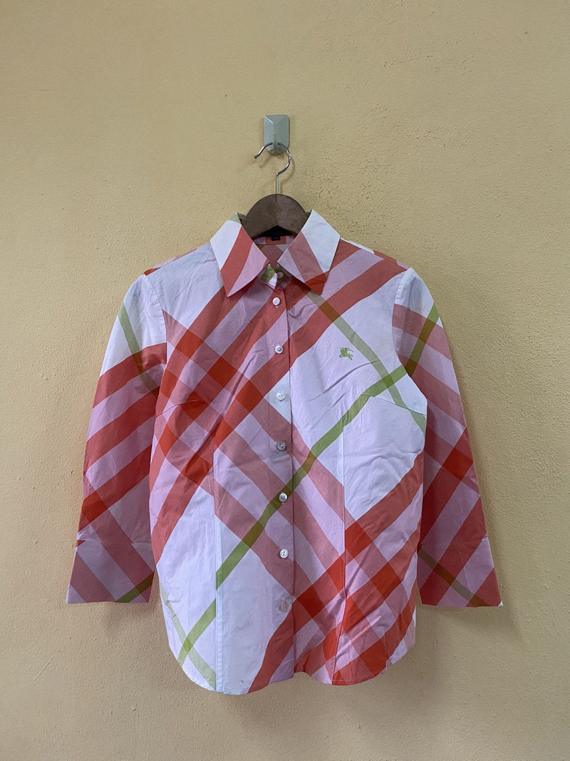 BURBERRY STRIPPED BUTTON UP - 1