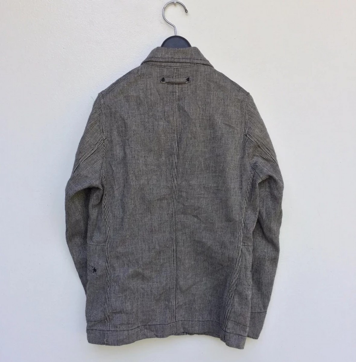 Post Overalls - Digs New York Hickory pinstripe worker jacket - 6