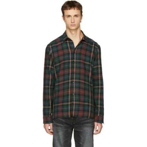 wool and cotton plaid shirt - 1