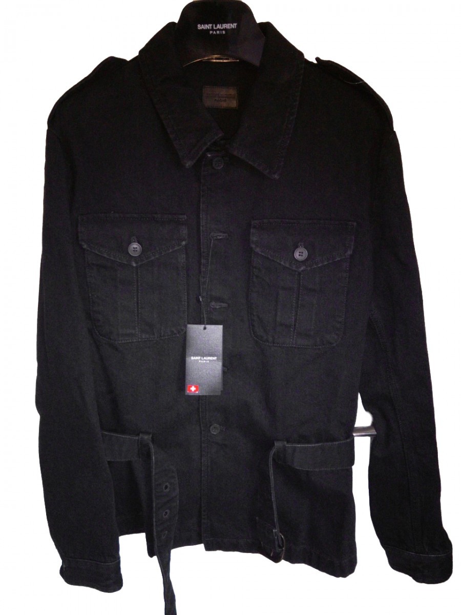 Saint Laurent Denim Safari Jacket SS19 - 4