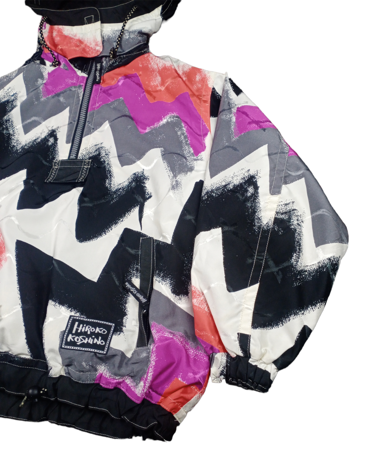 Japanese Brand - 💥RARE💥Vintage Hiroko Koshino Pop Art Halfziper Ski Jacket - 2