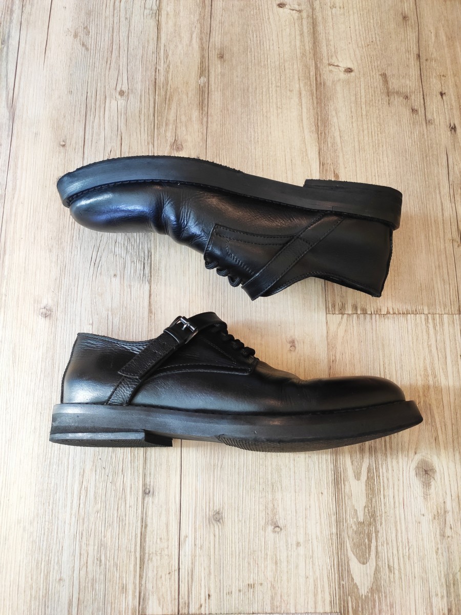 Vitello olio strap derby shoes - 4