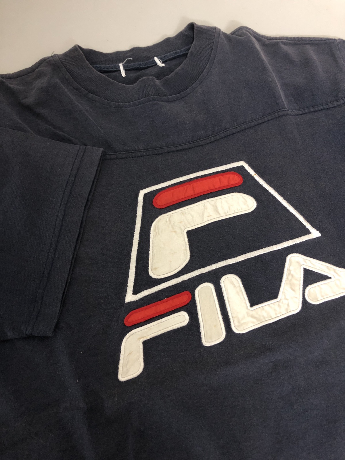 Vintage - Vintage FILA Big Logo Embroidery T-Shirt - 4