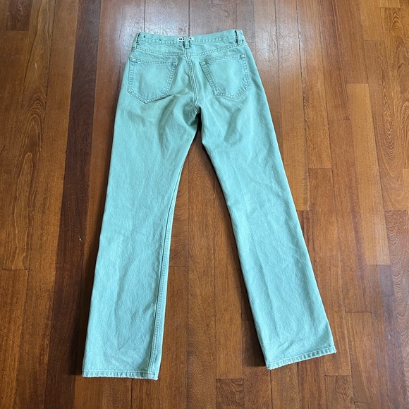 Hope Stockholm Aqua Bio Tint Green Rush Jeans Relaxed Bootcut size 27 - 5