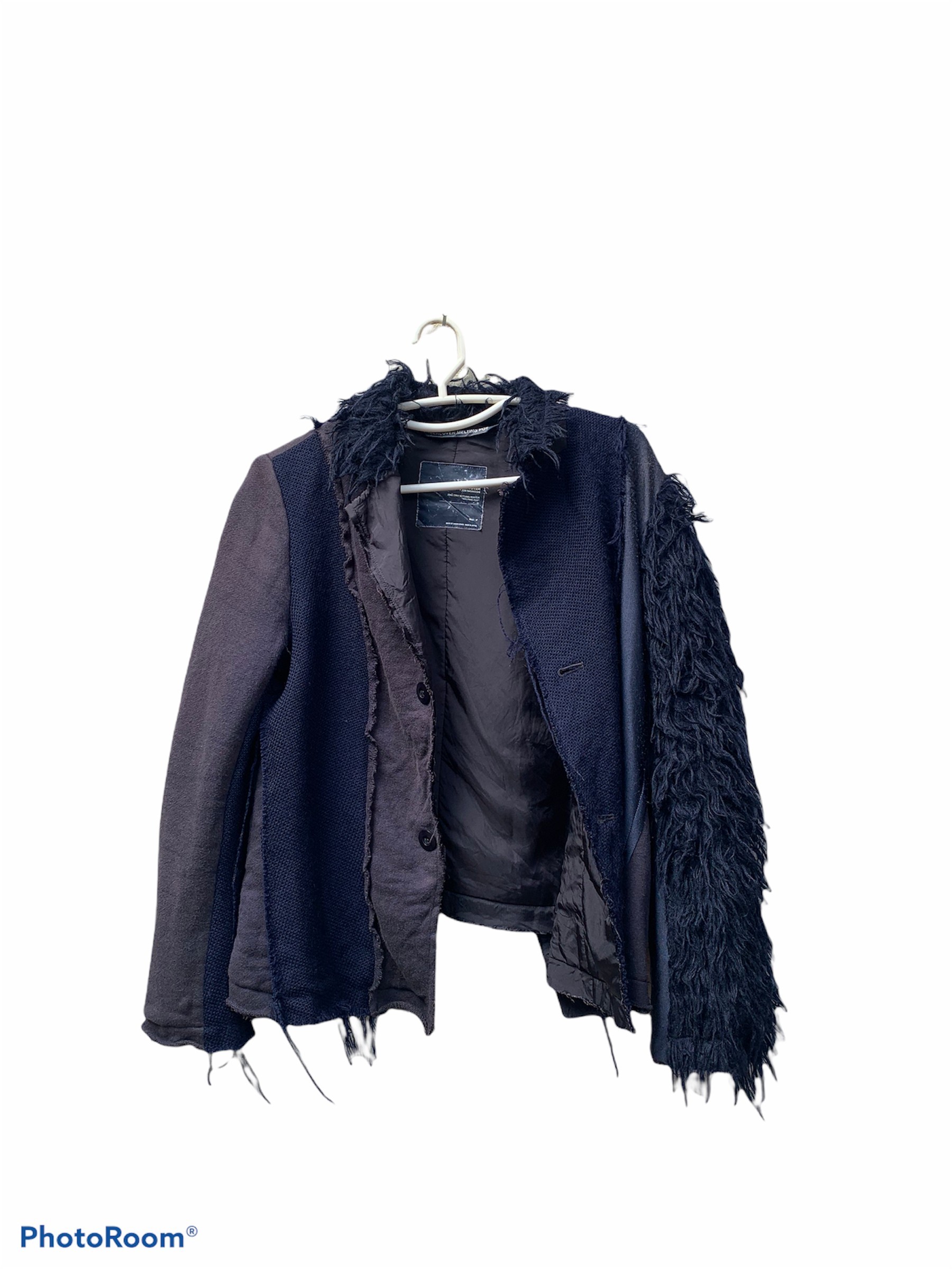 Vintage Undercover 00 Melting Pot Fur Cardigan - 4