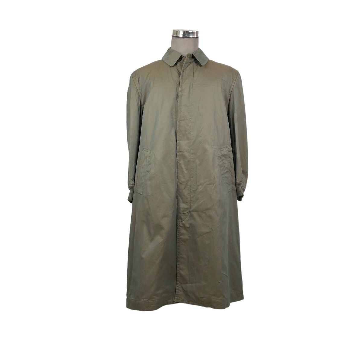 Vintage 90s Comme Des Garcons Homme Khaki Sphere Car Coat - 2