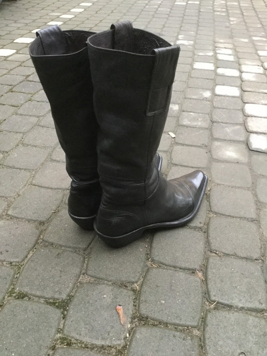Gianni Barbato - Black cowboy boots.Like Saint Laurent or Vetements - 5