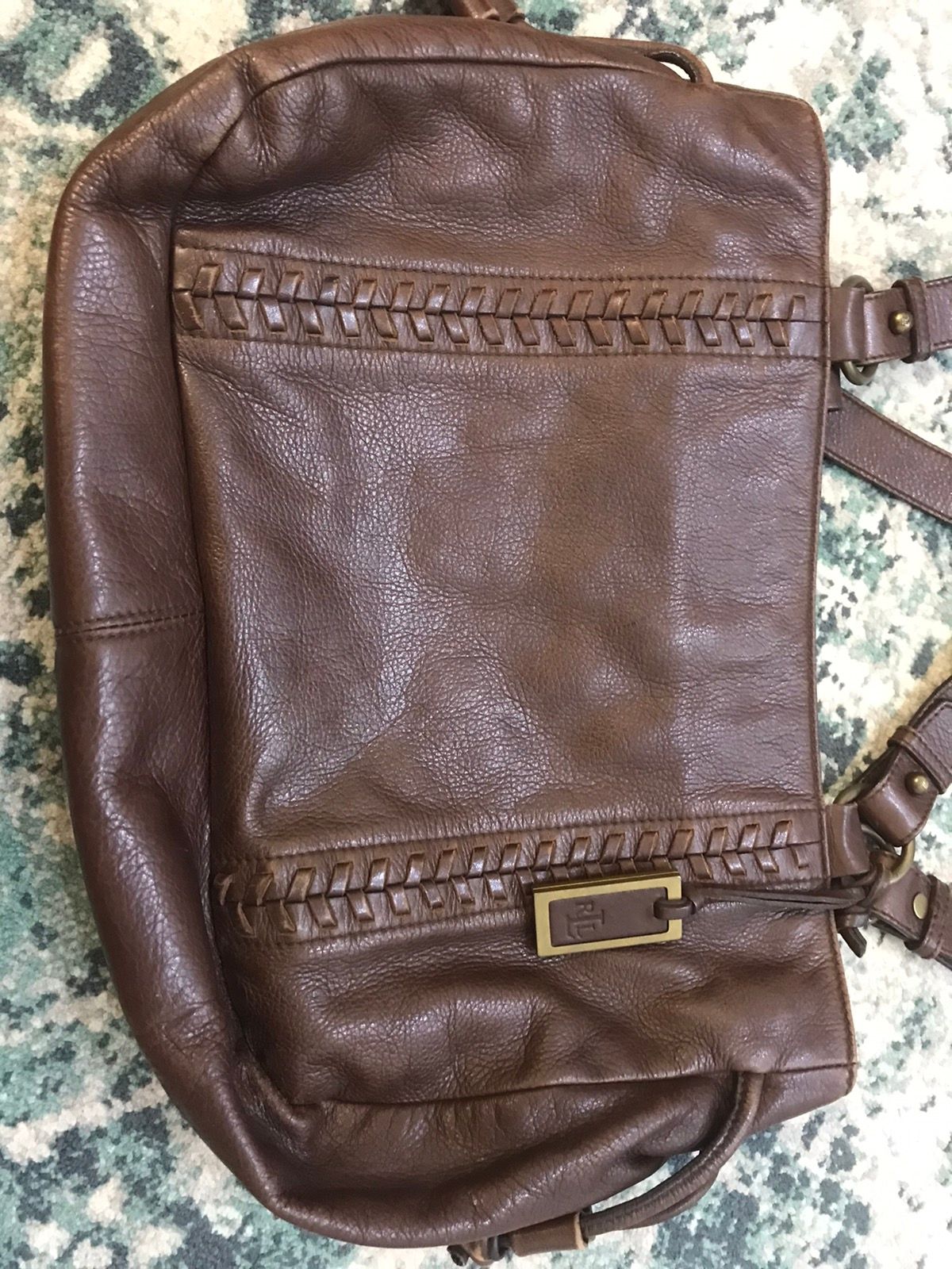 PRL Polo Ralph Lauren Genuine Leather Hand Bag - 7