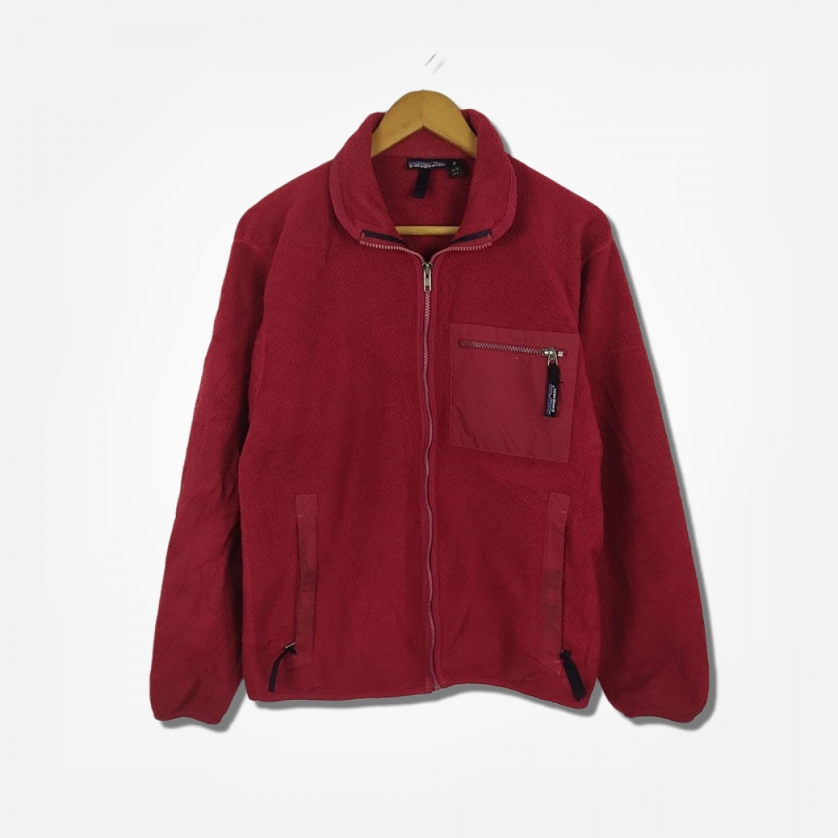 Made In Usa - Synchilla Fleece Red Full Zipper Jacket - 1