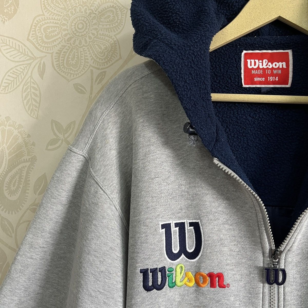 Vintage - Big Spellout Wilson Sweatshirts Hoodie - 9