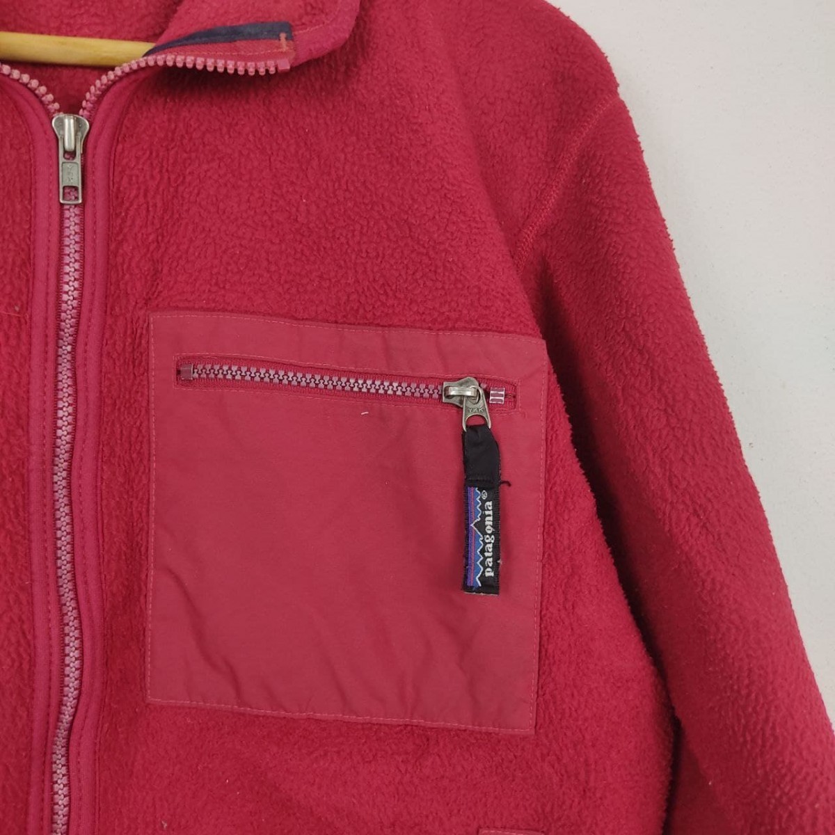Made In Usa - Synchilla Fleece Red Full Zipper Jacket - 4