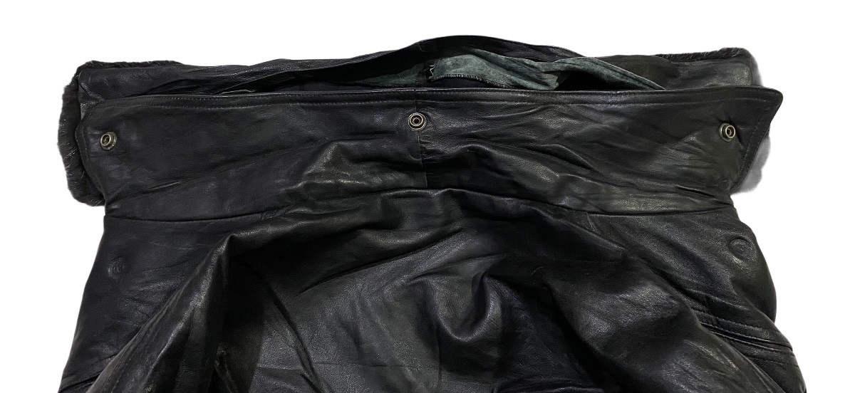 Leather Jacket - Men's Cafe Racer Motorcycle Leather Jacket - Italian Skin Used - 12