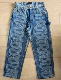 Supreme SUPREME x HYSTERIC GLAMOUR “ SNAKE PRINT DOUBLE KNEE