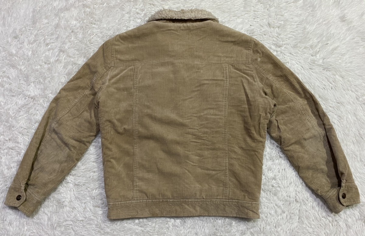 Japanese Brand - Redhot Blue Corduroy Sherpa Fleece Lined Trucker Jacket - 4