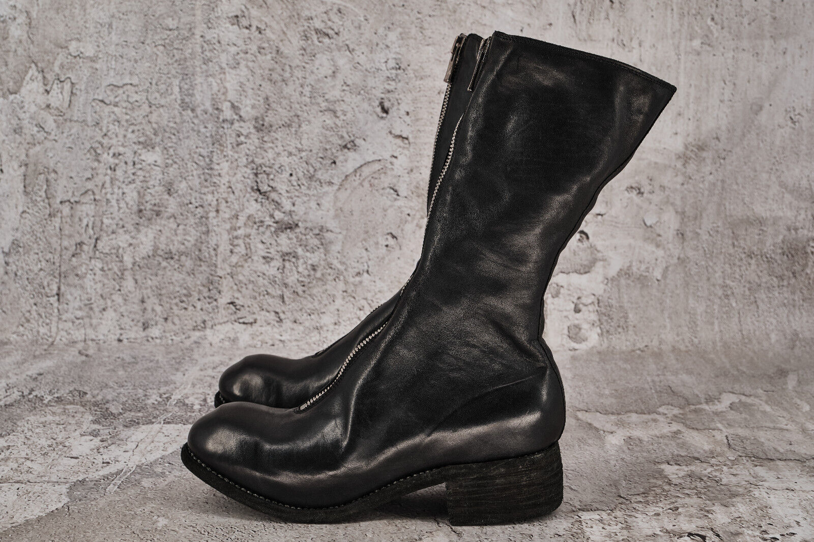 Brand New in Box Guidi Soft Horse Leather Full Grain PL9 Boots in Black 38 - 6