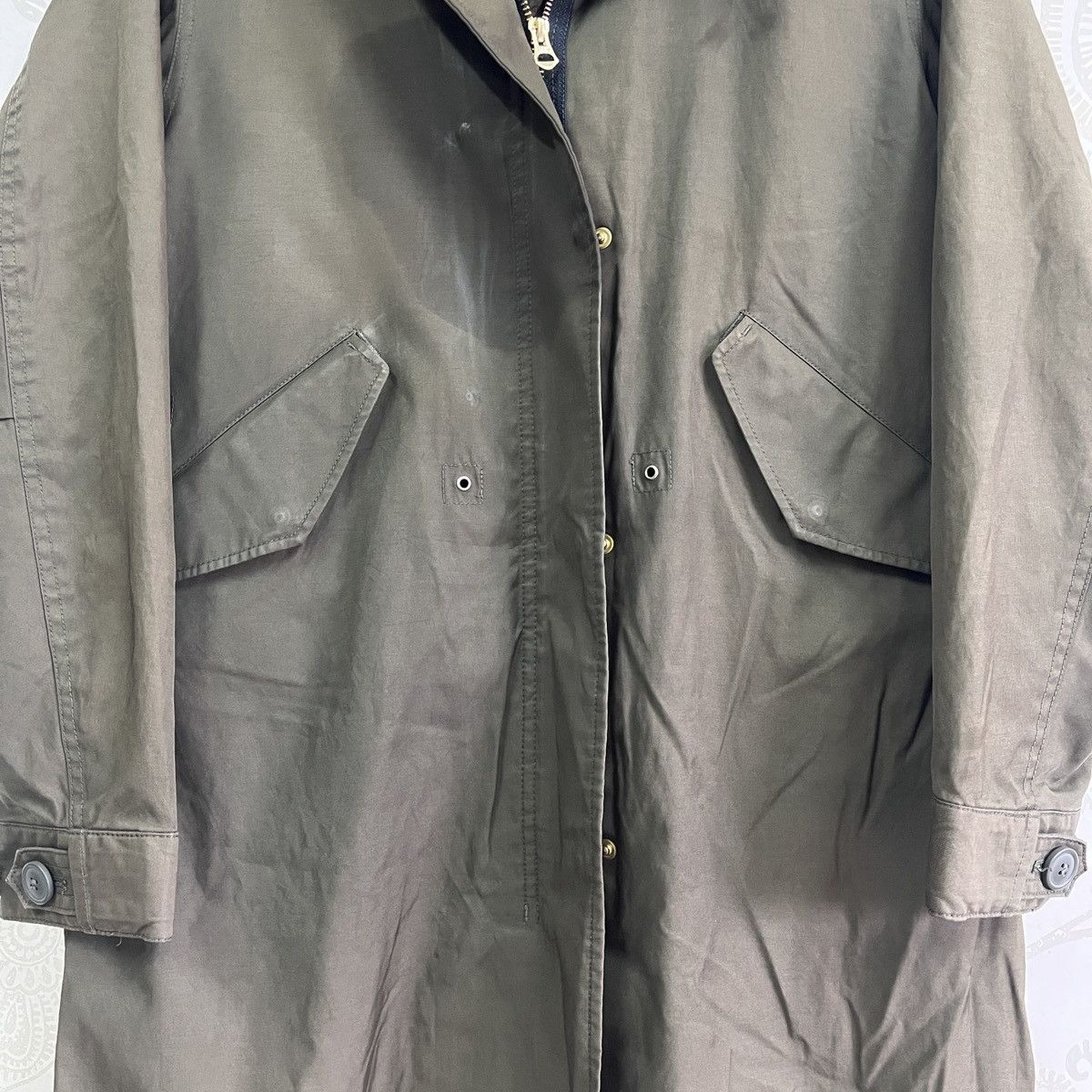 Japanese Brand - Vetements De Travail Long Parka Coat Fishtail Jacket Hooded - 6