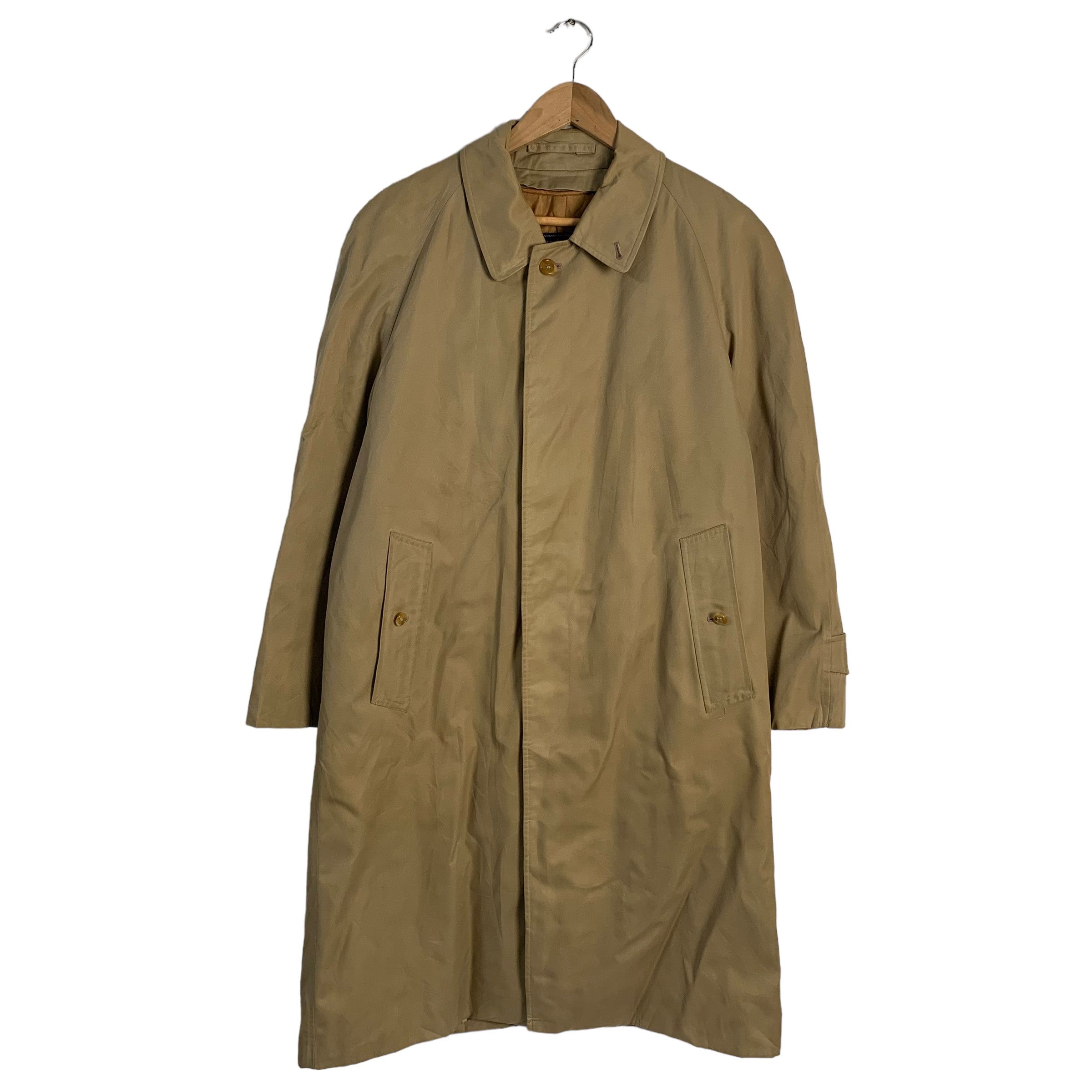 Burberrys Nova Check Inside Trench Coat Made In England - 1