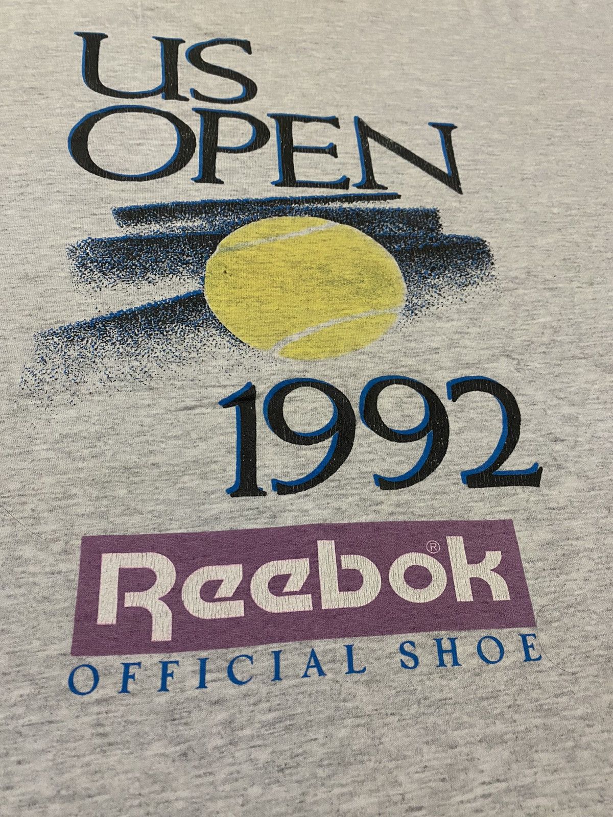 Vintage US Open Tshirt 1992 Reebok Official Shoe Big Logo - 5