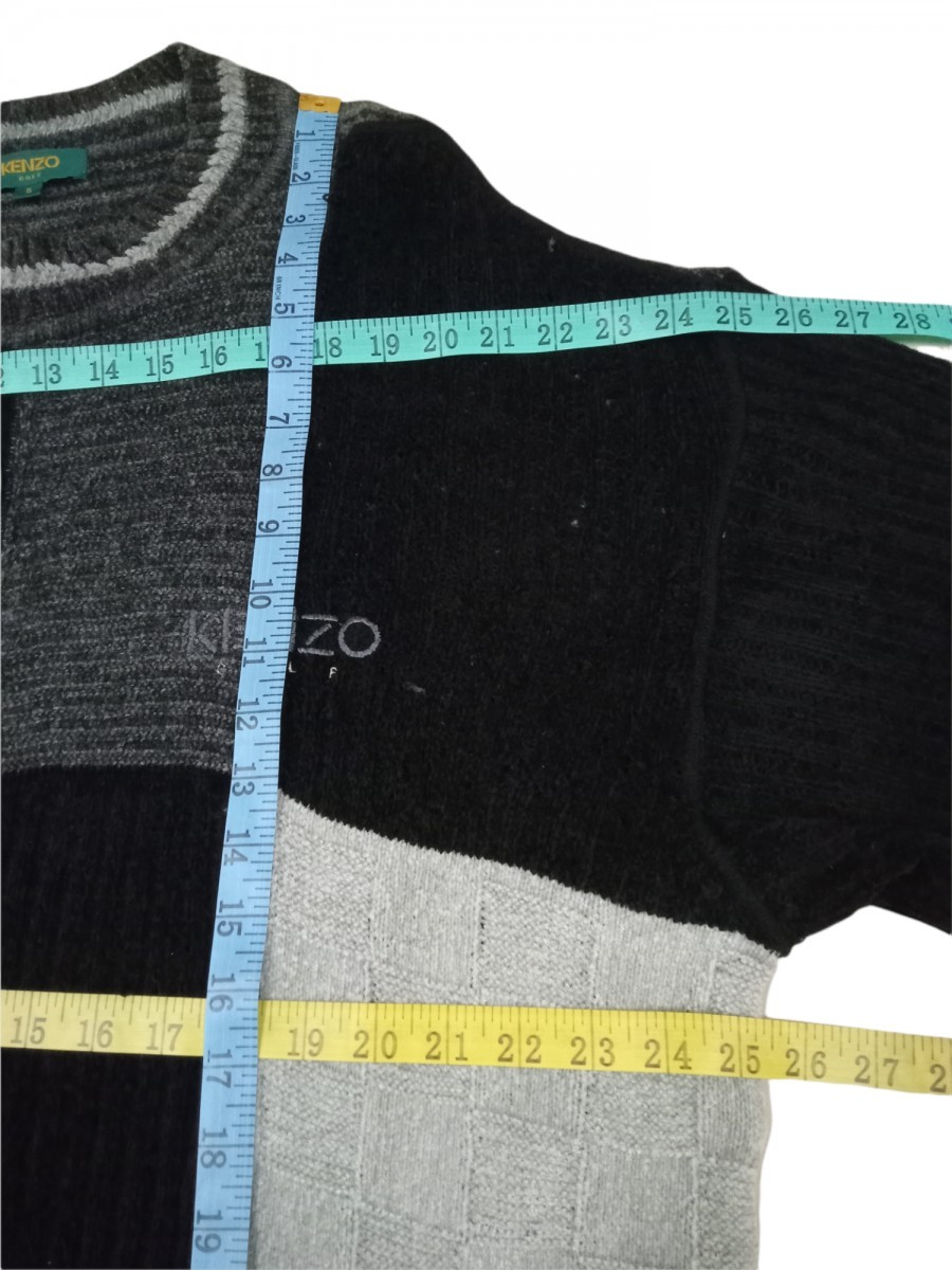 Golf Patchwork Knitwear Sweater Jacket - 11