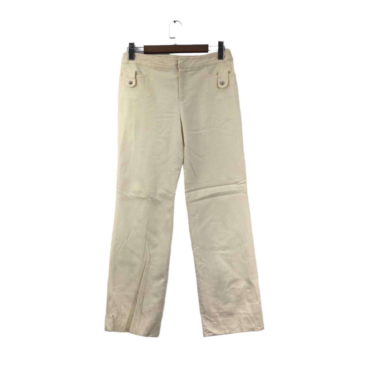 Vtg 90’ COURREGES PARIS Minimalist White Pant Trouser Slack - 1