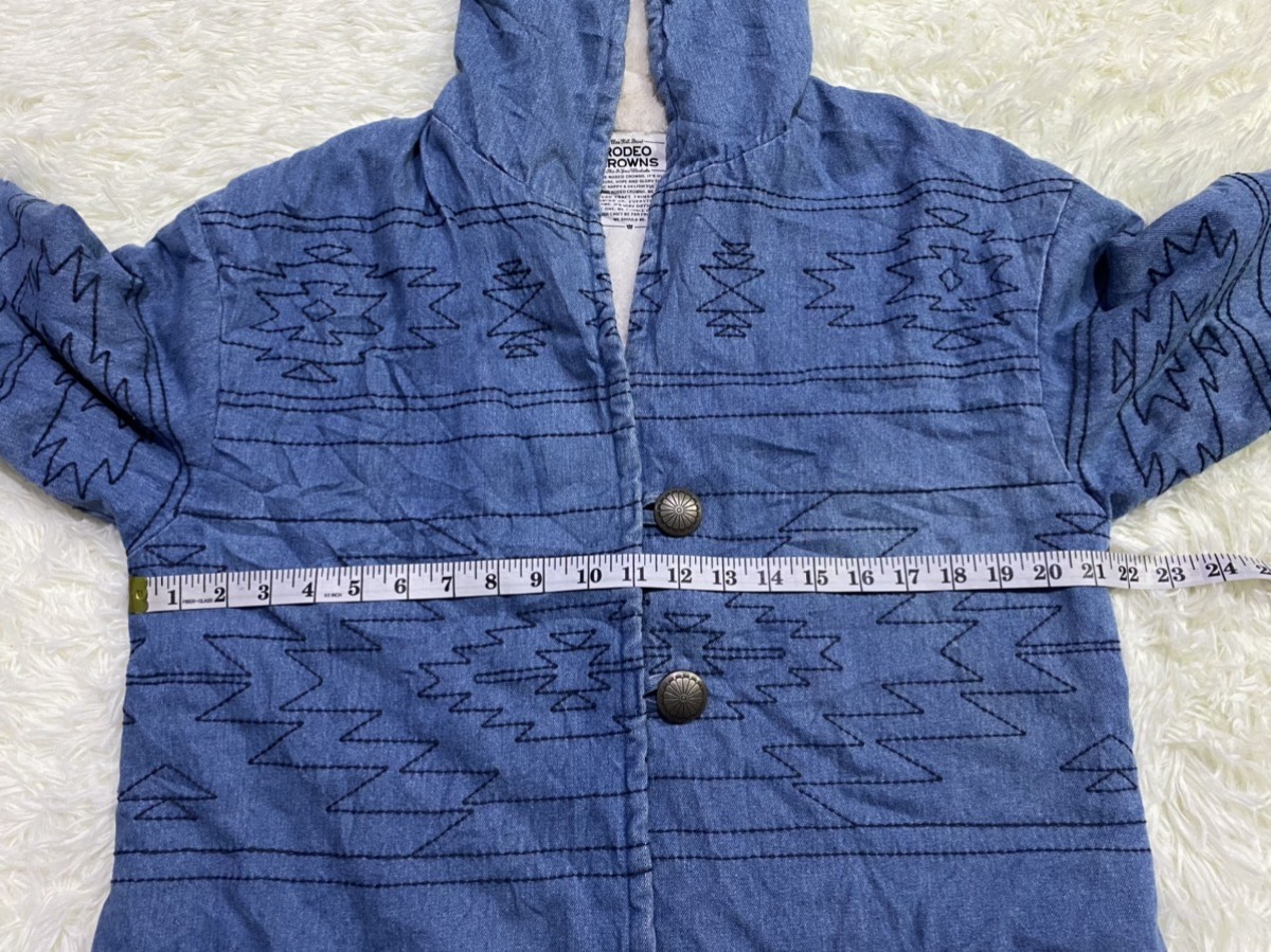 Rodeo - Rodeo Crowns Sashiko Stitching Patterns Fleece Lined Jacket - 13