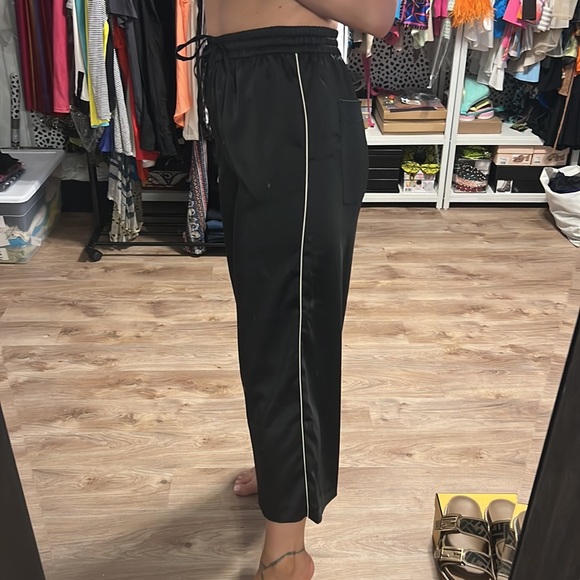 Zara Silky Wide Leg Pajama Style Pants - 8