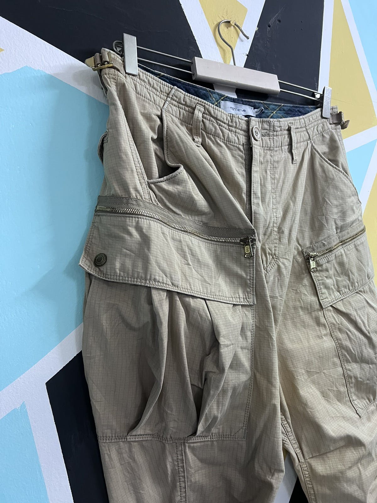 Japanese brand Nonnative parachute Cargo trousers pants - 9