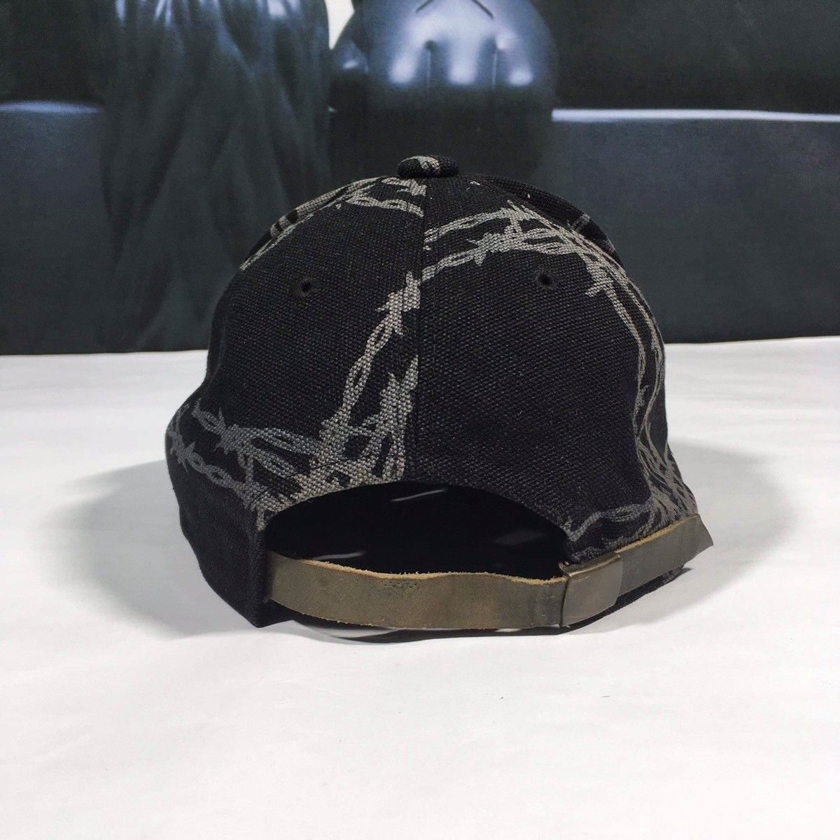 AW96 Barbed Wire Leather Strap Hat - 6