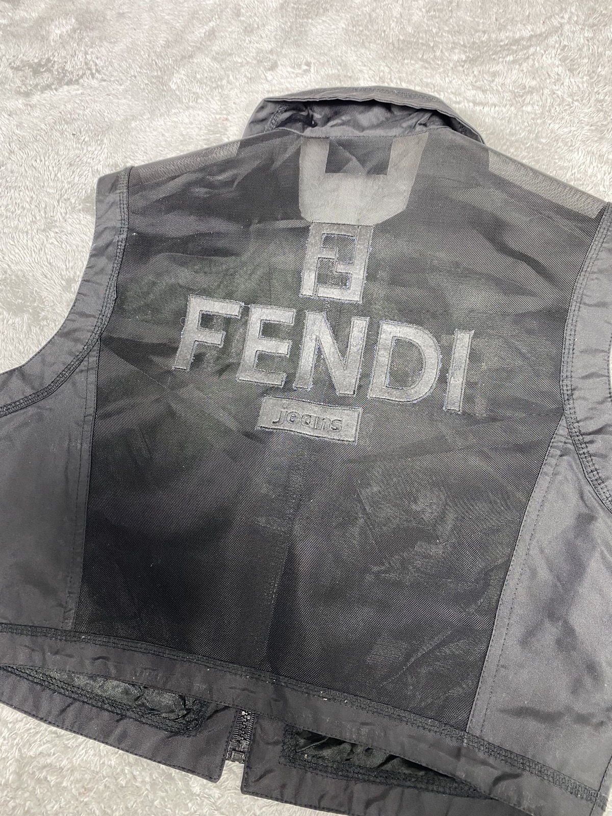 Vintage Fendi Net Vest Logo - 12