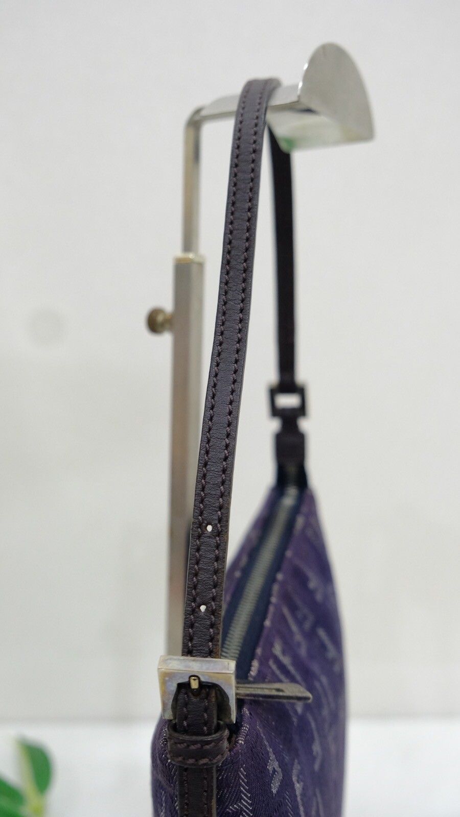 vintage FENDI zucchino blue danim handbag - 6
