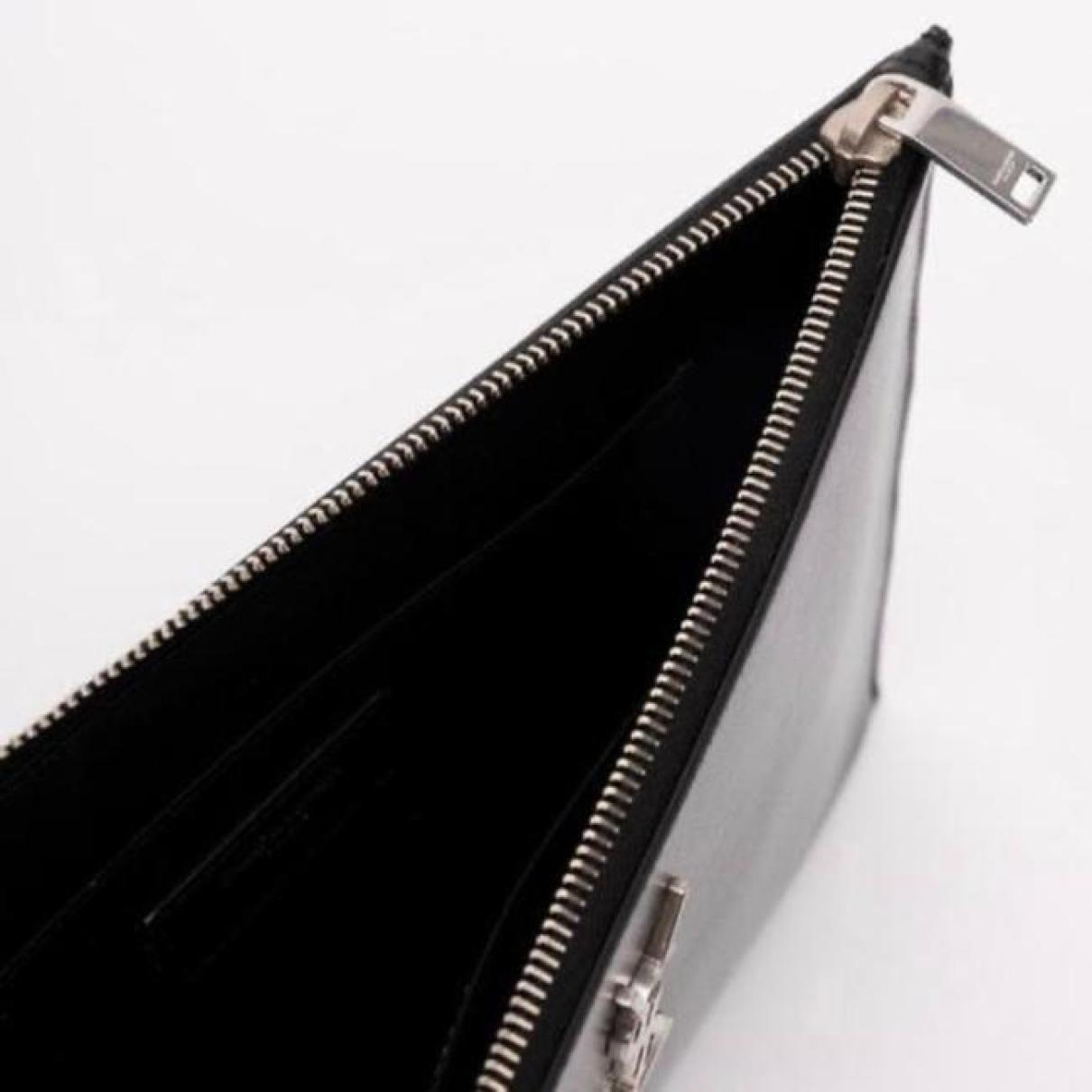 Leather clutch bag - 4