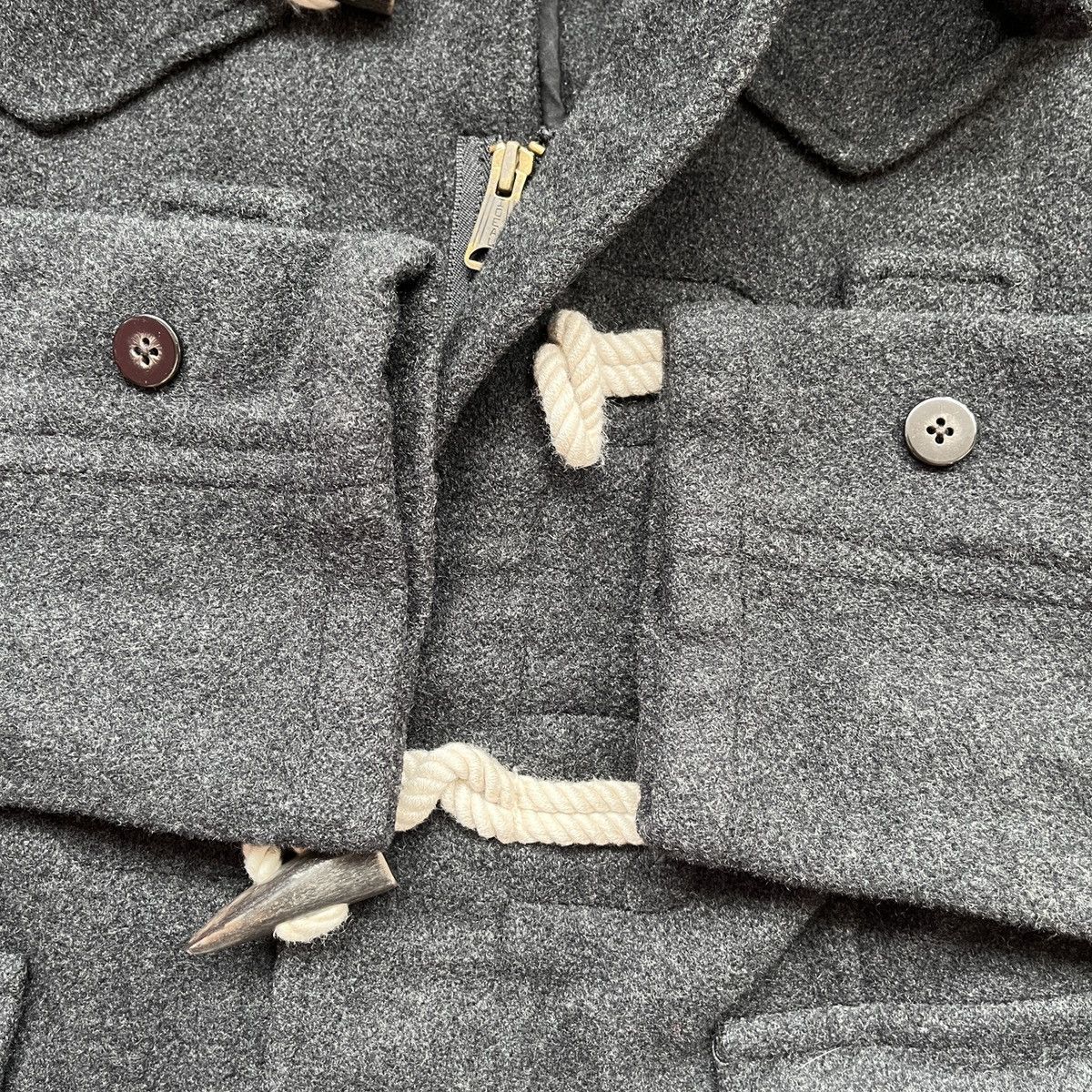 Beams Vintage 1980s Wool Hoodie Jacket Fine Clothing Japan - 7