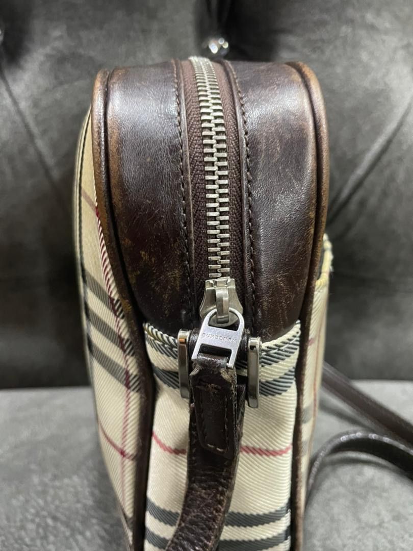Authentic Vintage Burberry Nova Check Crossbody Shoulder Bag - 11