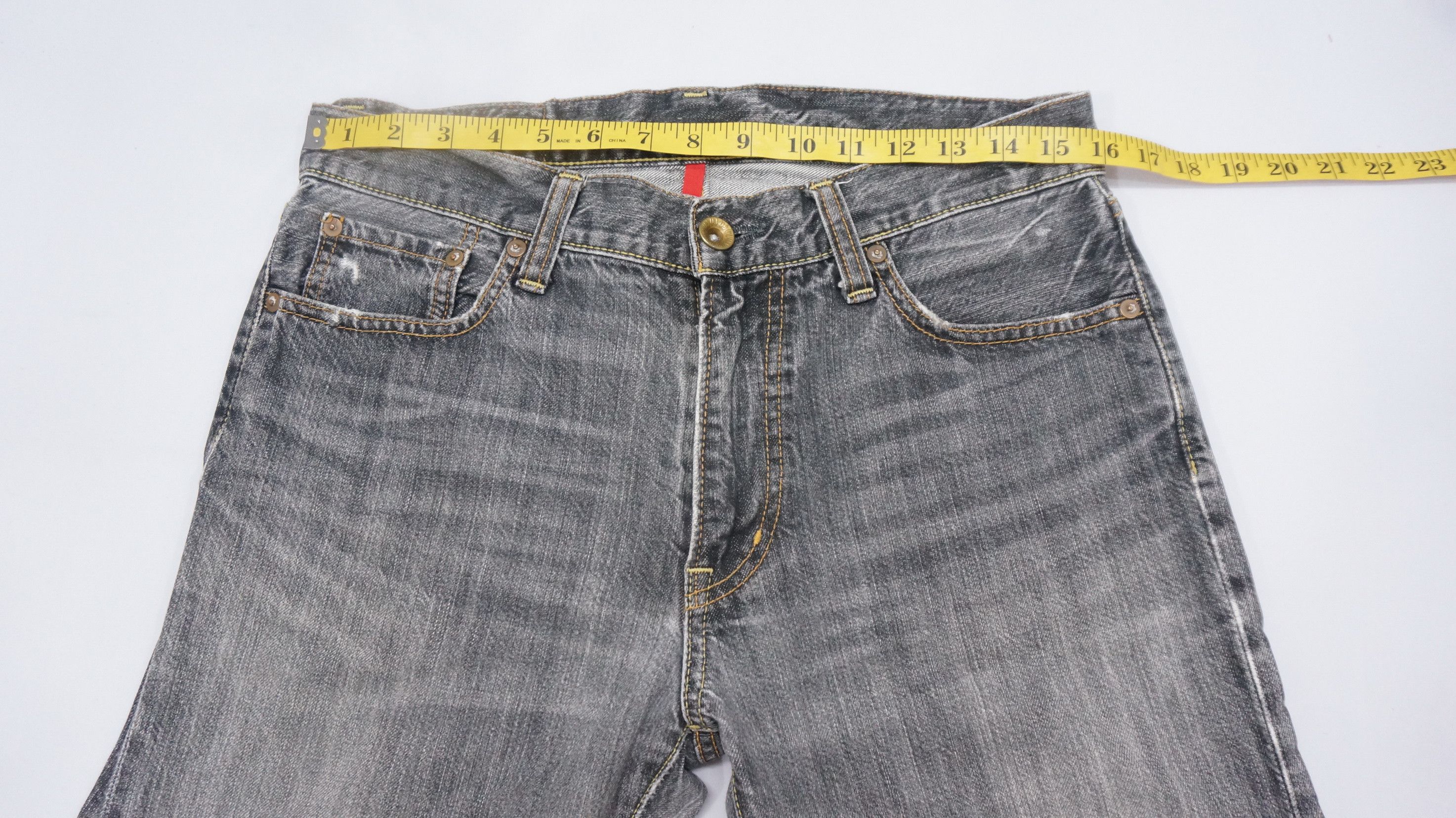 Uniqlo Jeans UJ S002 Ash Grey Distressed Jeans W32 - 9