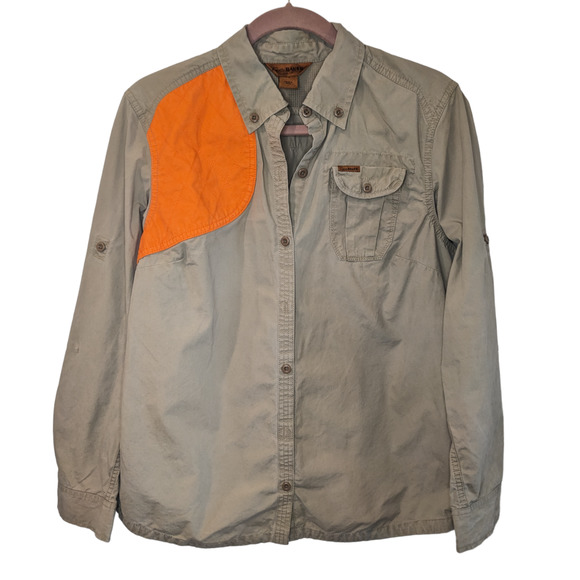 Eddie Bauer Women's Palouse Orange Patch Upland Hunting Shirt Large - 3