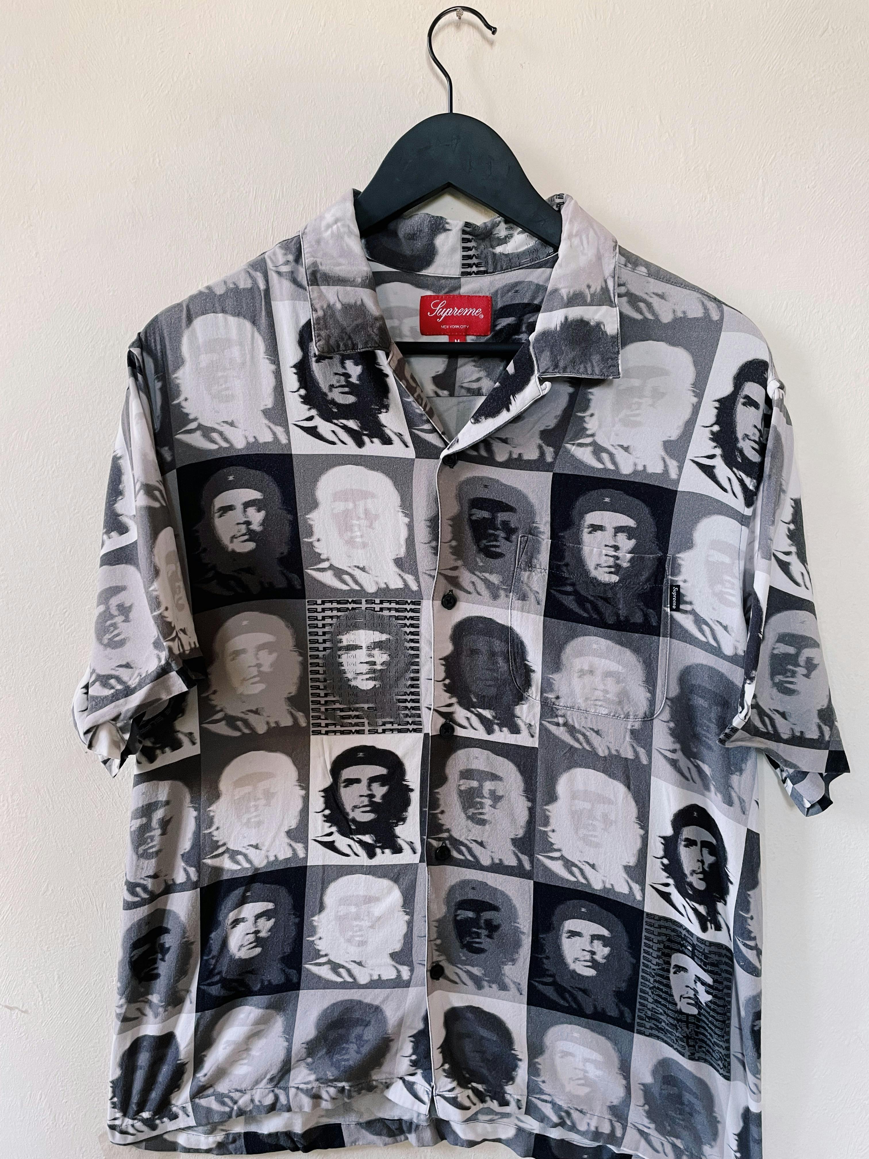 Supreme Che Rayon Short Sleeve Shirt Black - 1