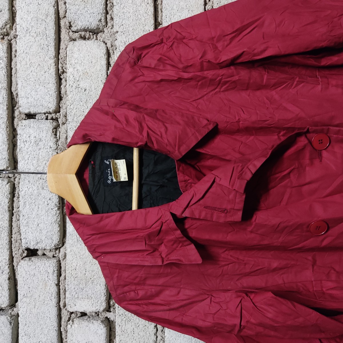 Agnes B. - Agnes B Made France Raincoat Long Jacket - 3