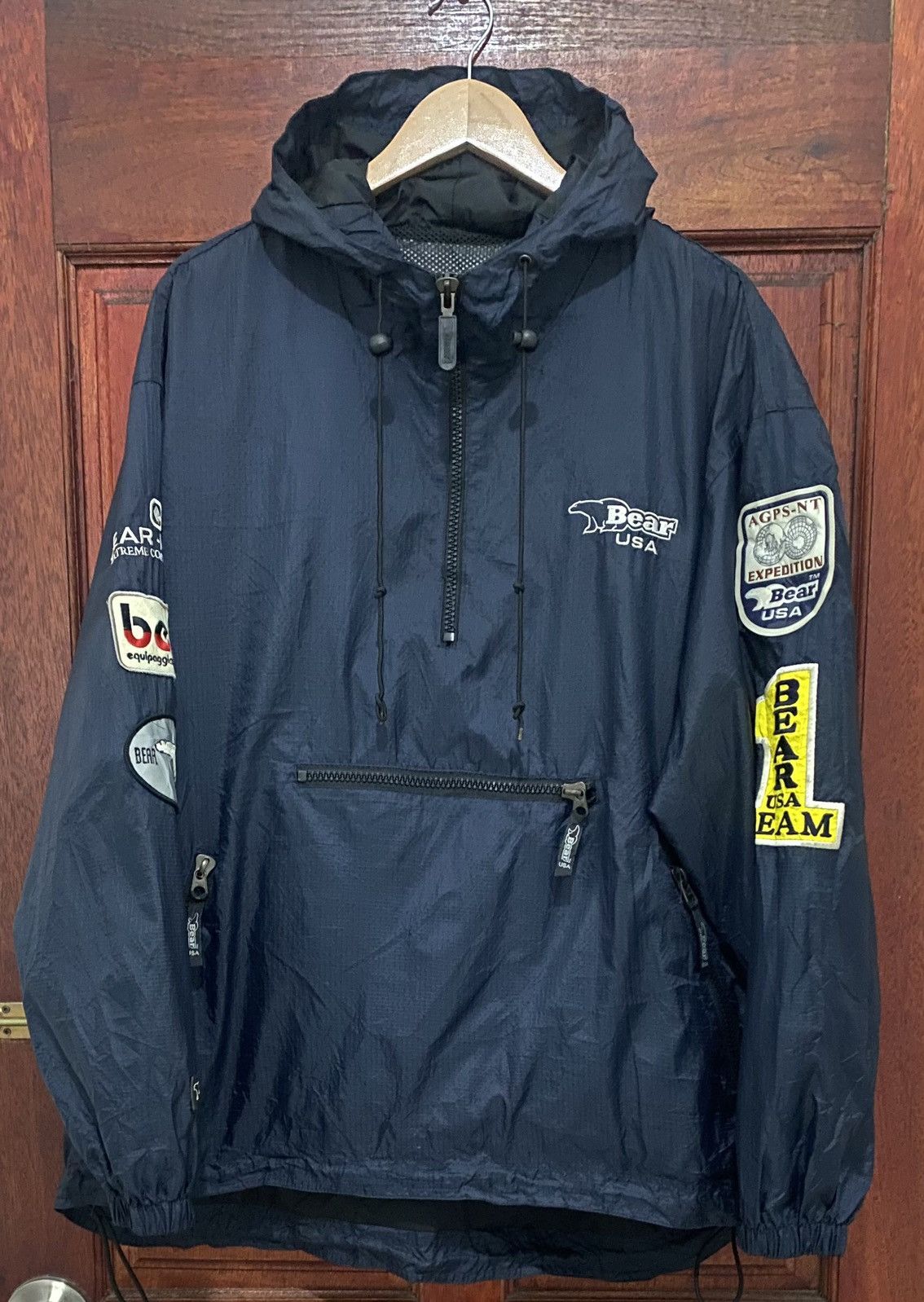 Windbreaker - Fw 96-97 Bear Usa Anorak Team Agps Expedition Jacket - 1