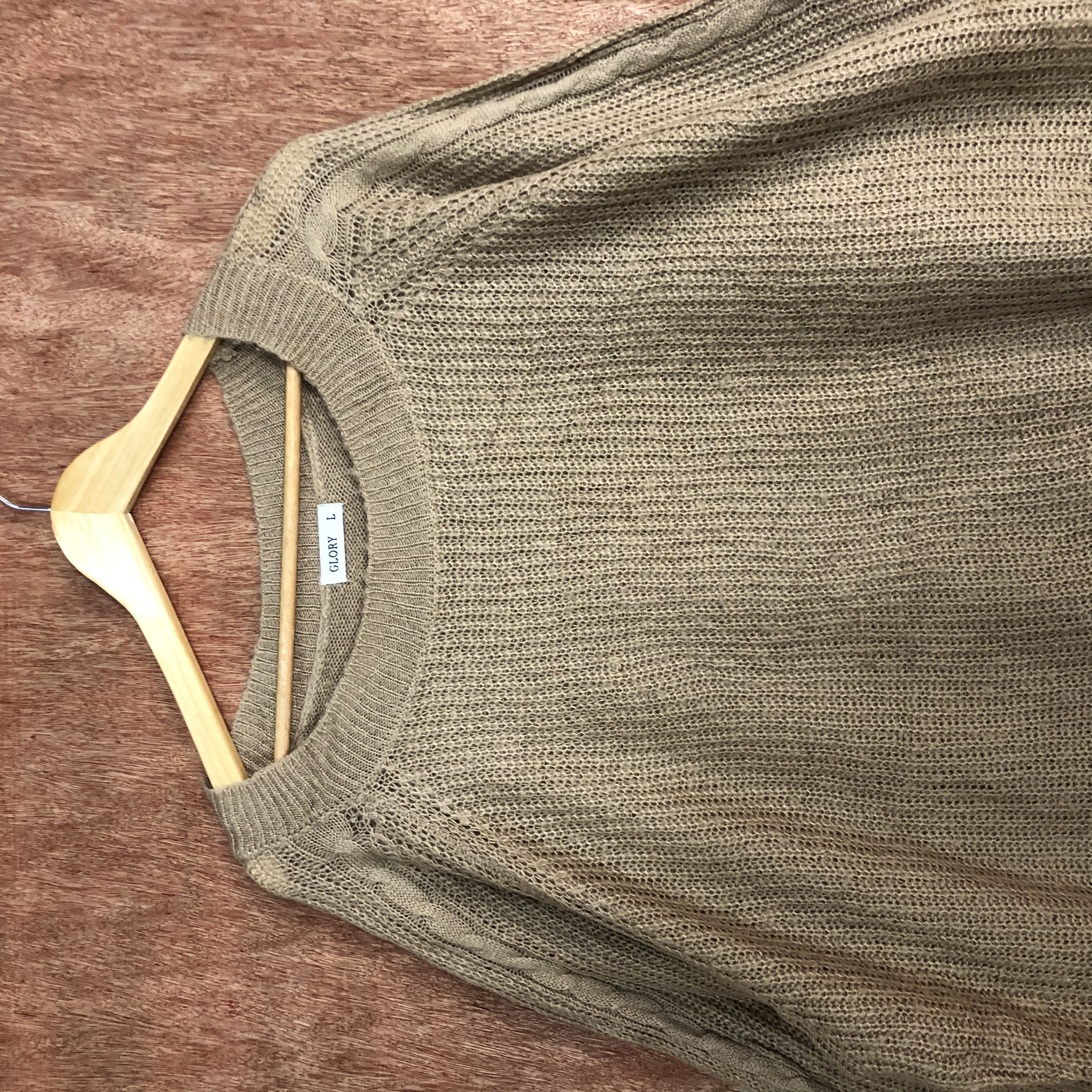 Homespun Knitwear - Glory Brown Faded Knitwear #c545 - 4